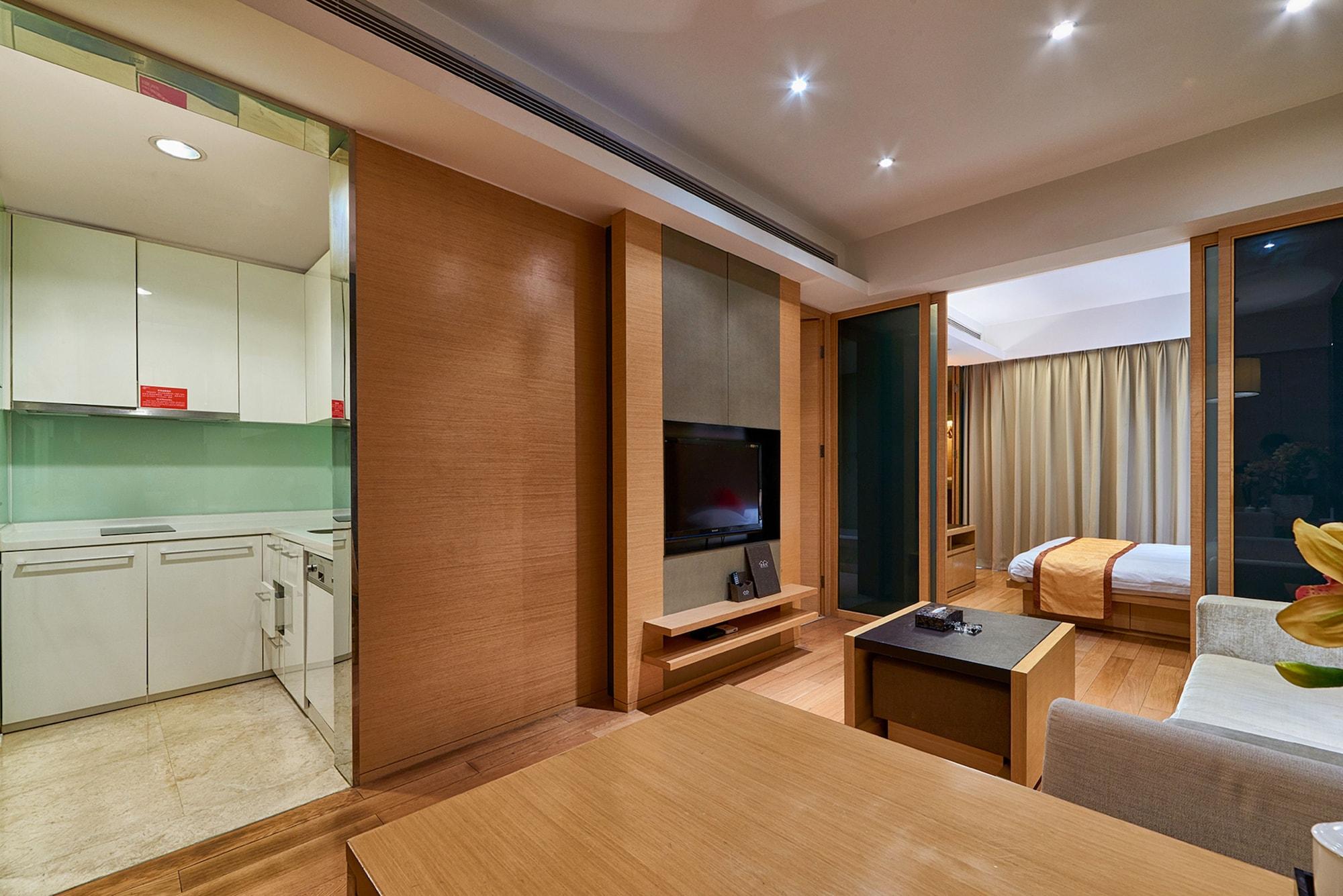 Guangzhou Heefun Apartment - Poly World Trading Center Shajing Bagian luar foto