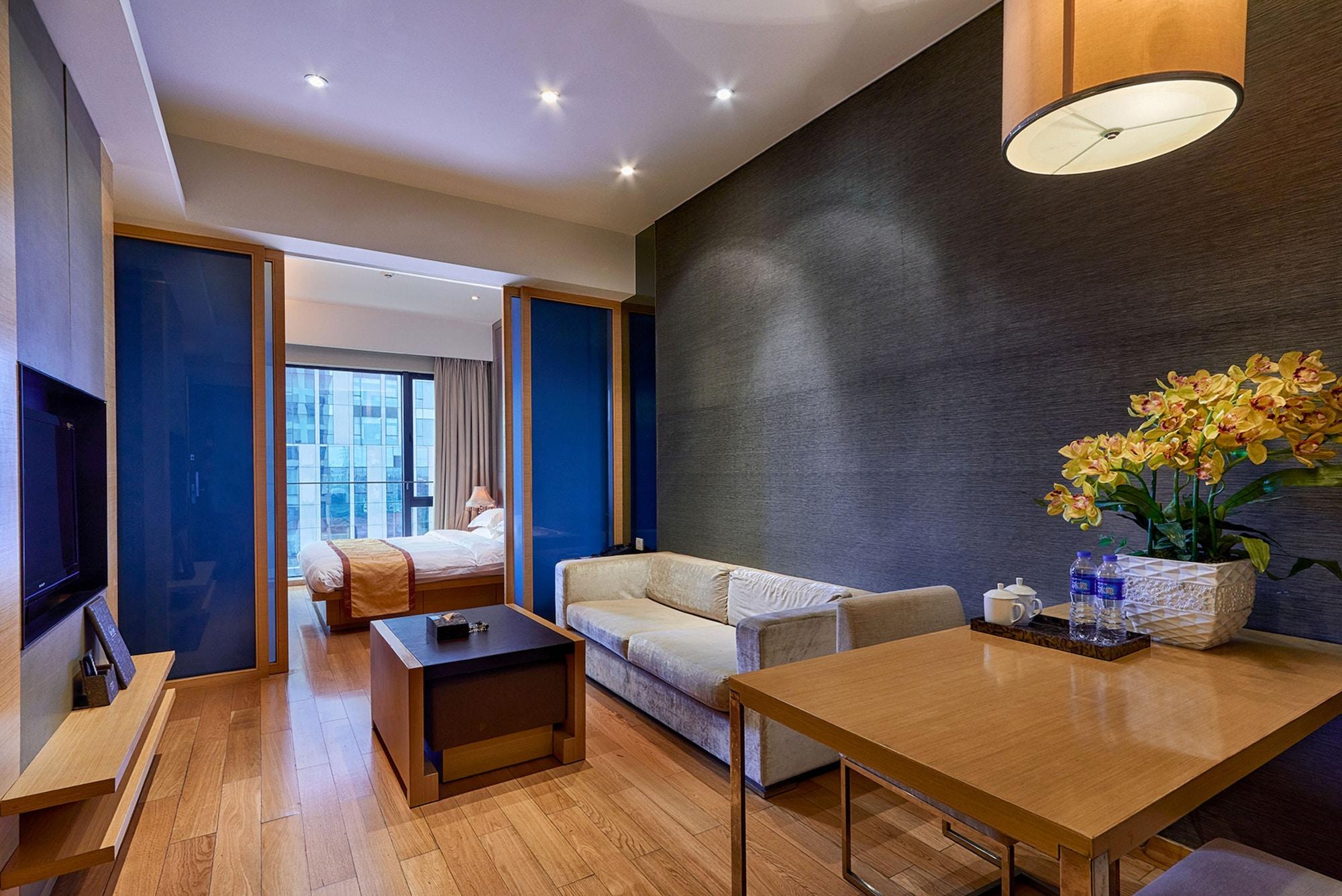 Guangzhou Heefun Apartment - Poly World Trading Center Shajing Bagian luar foto