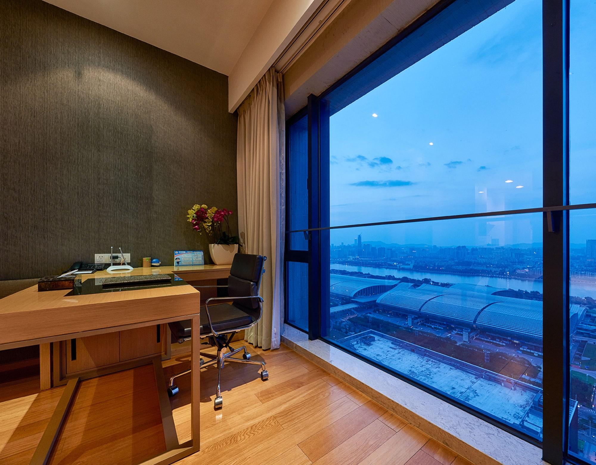 Guangzhou Heefun Apartment - Poly World Trading Center Shajing Bagian luar foto