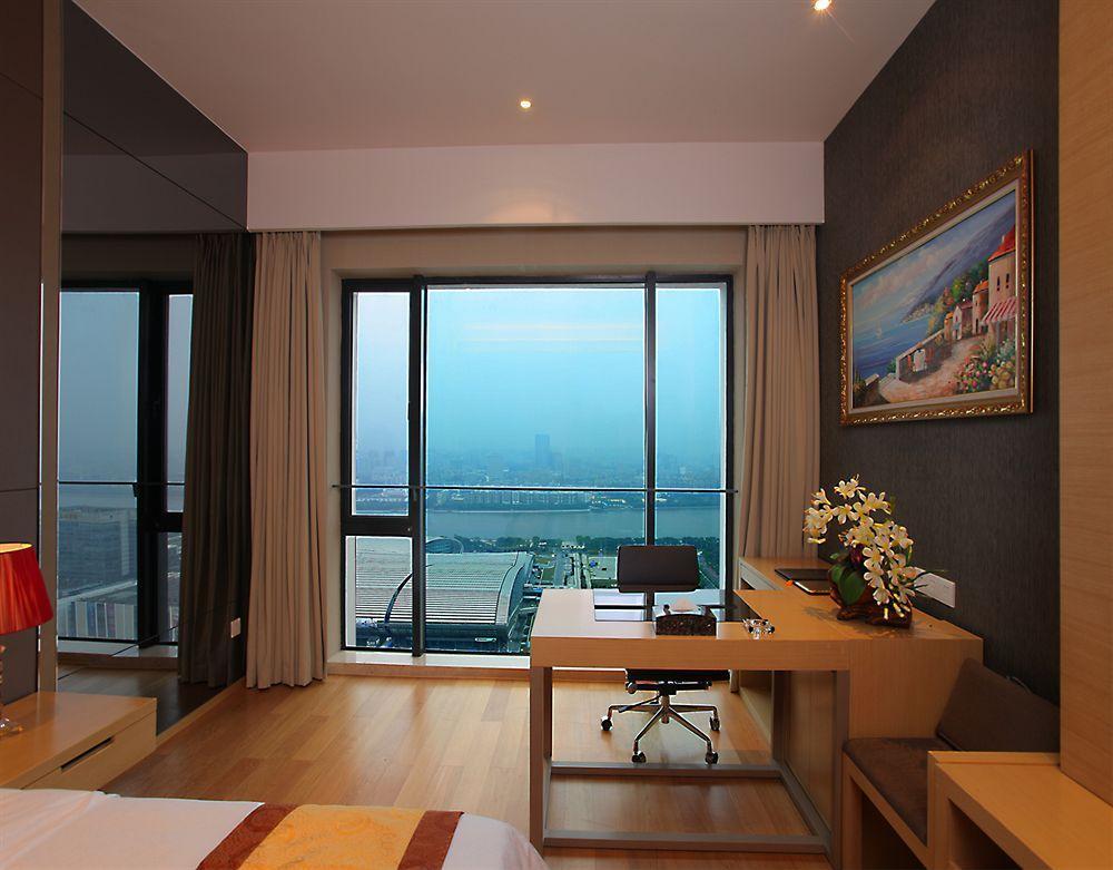 Guangzhou Heefun Apartment - Poly World Trading Center Shajing Bagian luar foto